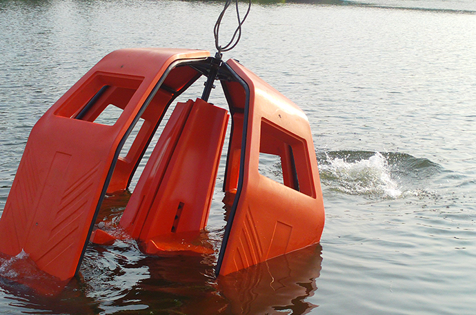 Sea guard board and seat launching